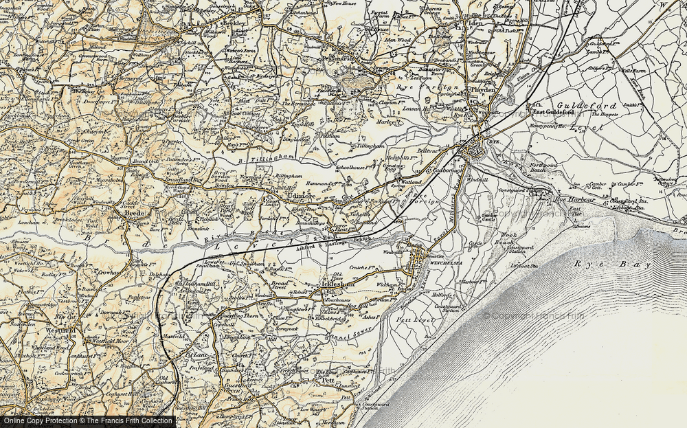 Old Map of Cock Marling, 1898 in 1898