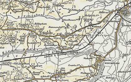 Old map of Cock Marling in 1898