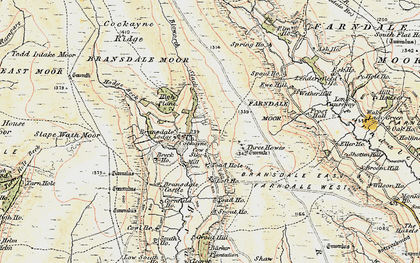Old map of Cockayne in 1903-1904
