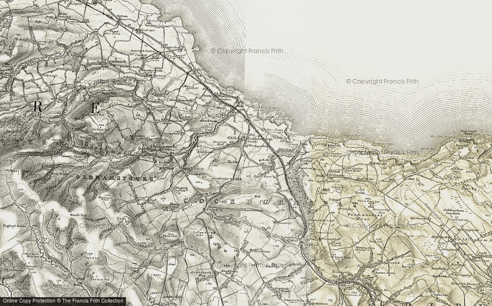 Old Map of Cockburnspath, 1901-1903 in 1901-1903