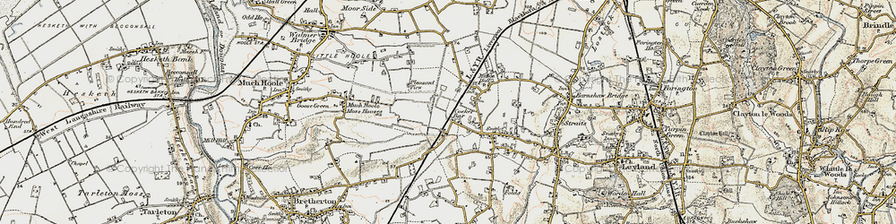 Old map of Cocker Bar in 1903