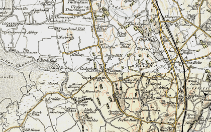 Old map of Cockerham in 1903-1904