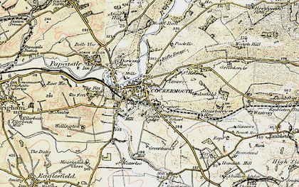 Old map of Cockermouth in 1901-1904