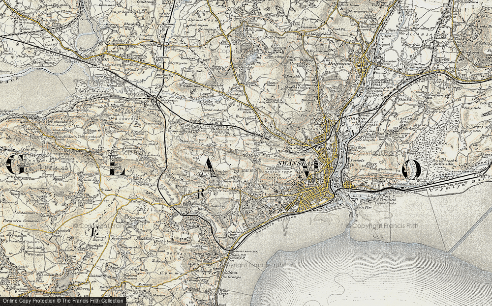 Old Map of Cockett, 1900-1901 in 1900-1901