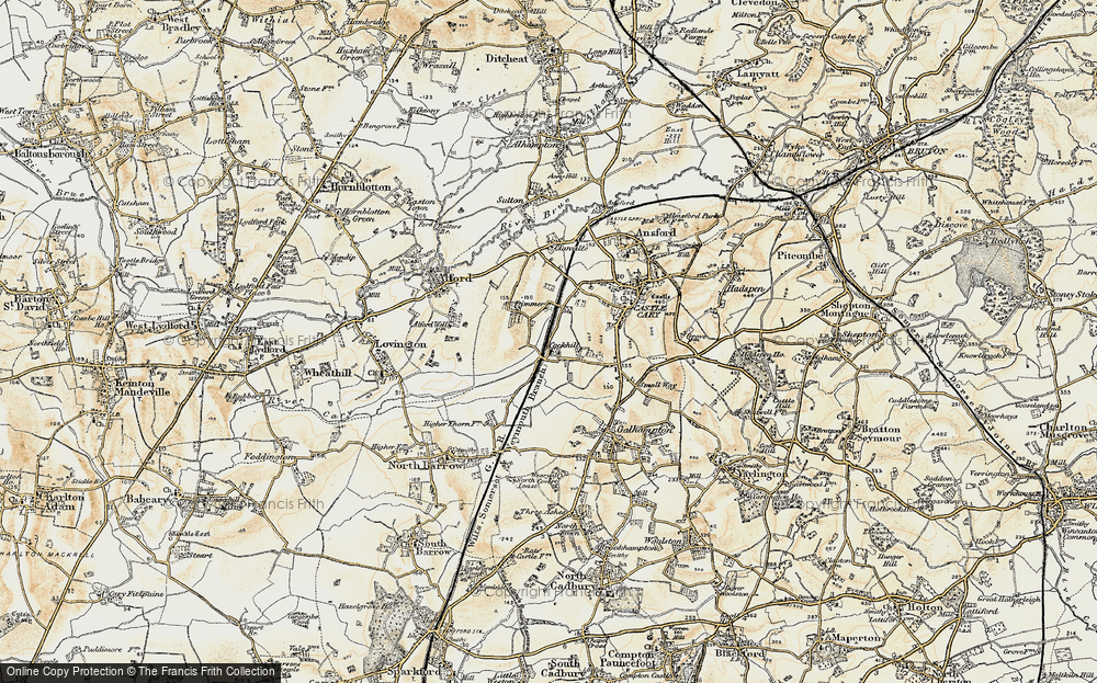 Old Map of Cockhill, 1899 in 1899