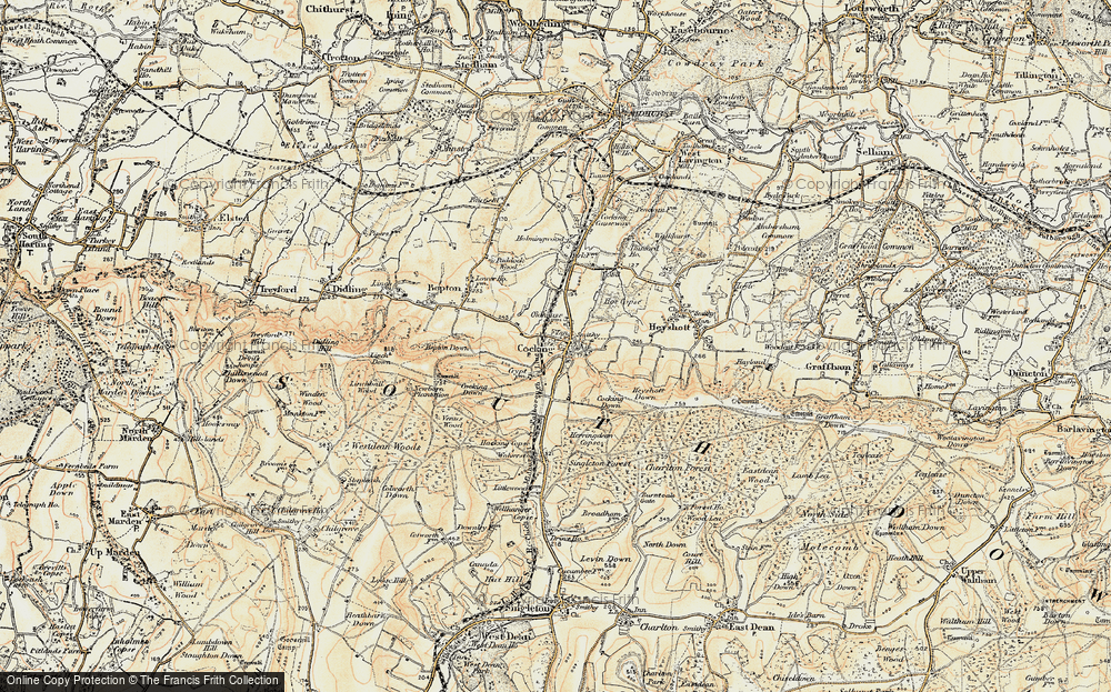 Old Map of Cocking, 1897-1900 in 1897-1900