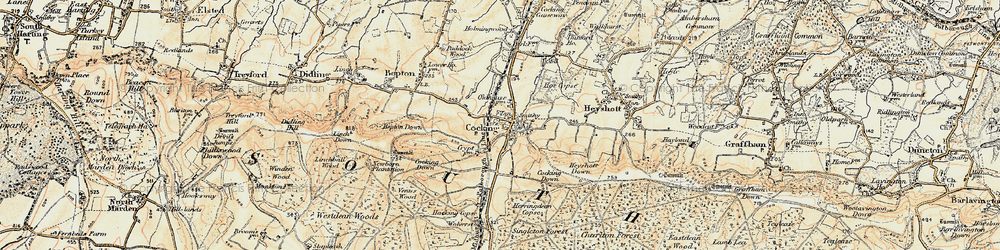 Old map of Cocking in 1897-1900