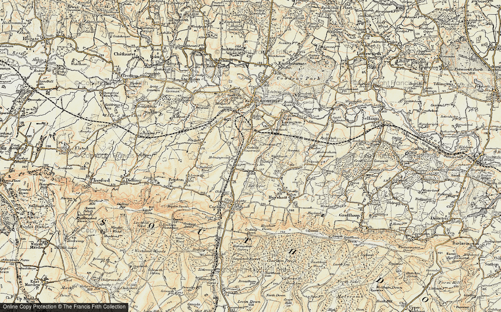 Old Map of Cocking Causeway, 1897-1900 in 1897-1900