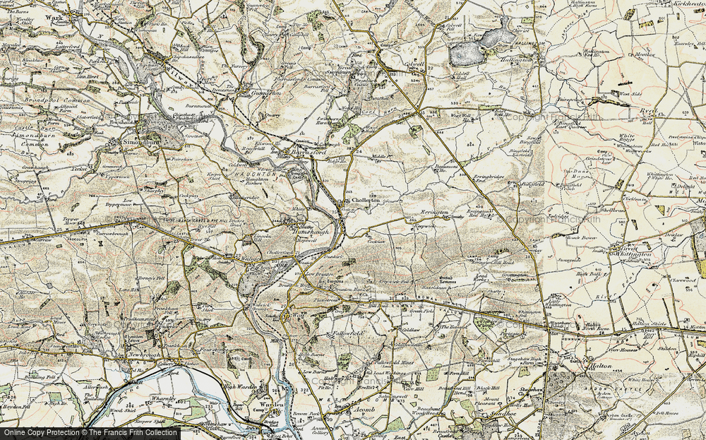 Old Map of Cocklaw, 1901-1903 in 1901-1903