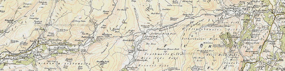 Old map of Yew Bank in 1903-1904