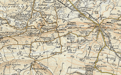 Old map of Cocknowle in 1899-1909