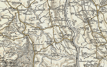 Old map of Cockshutt in 1901-1902