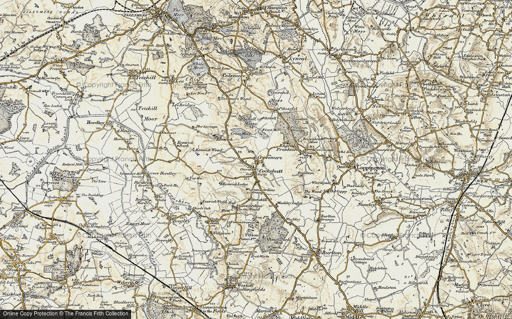 Old Map of Cockshutt, 1902 in 1902