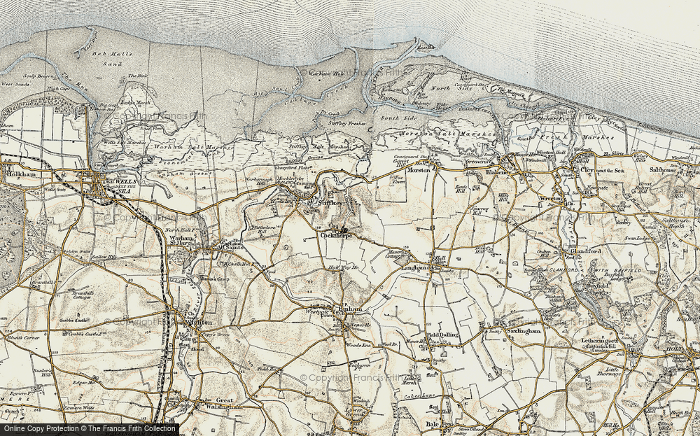 Old Map of Cockthorpe, 1901-1902 in 1901-1902