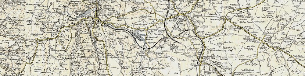 Old map of Bridgefield in 1902-1903