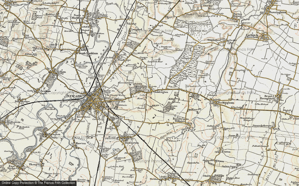 Old Map of Coddington, 1902-1903 in 1902-1903