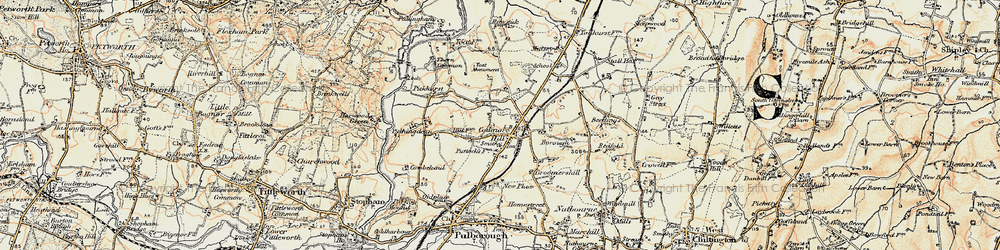 Old map of Codmore Hill in 1897-1900