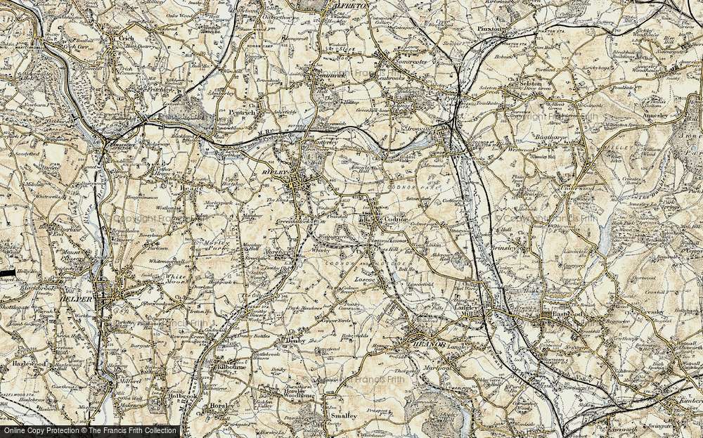 Old Map of Codnor, 1902 in 1902
