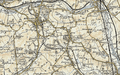Old map of Codnor in 1902