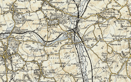 Old map of Codnor Park in 1902