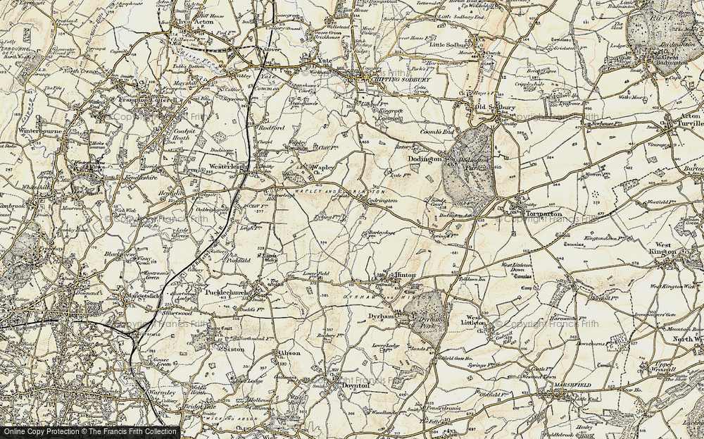 Old Map of Codrington, 1898-1899 in 1898-1899