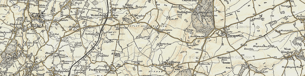 Old map of Codrington in 1898-1899