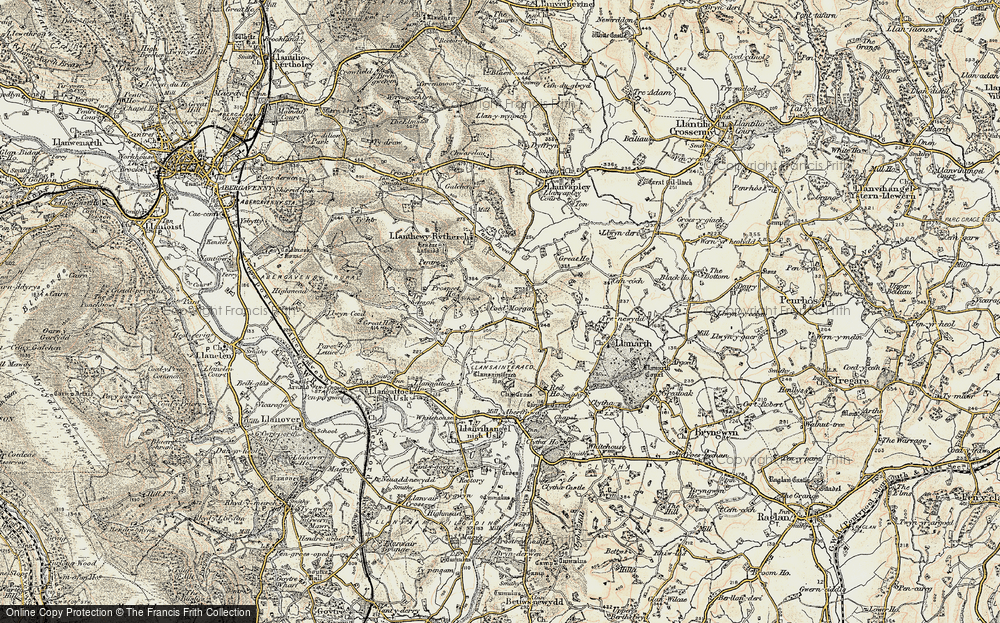 Old Map of Coed Morgan, 1899-1900 in 1899-1900