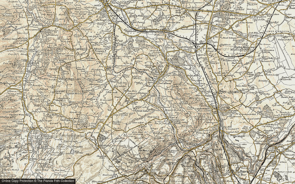 Old Map of Coed-talon, 1902-1903 in 1902-1903