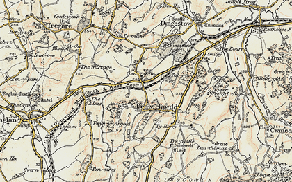 Old map of Coed-y-fedw in 1899-1900