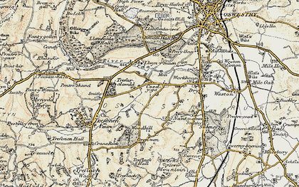 Old map of Coed y go in 1902-1903