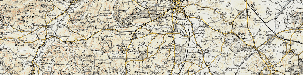 Old map of Coed y go in 1902-1903