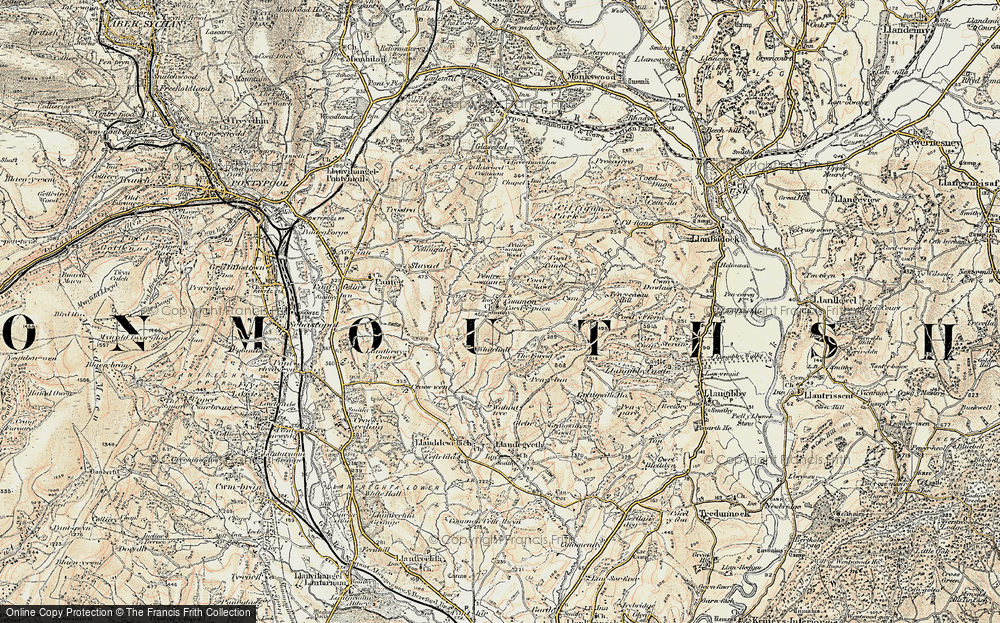 Old Map of Coed-y-paen, 1899-1900 in 1899-1900
