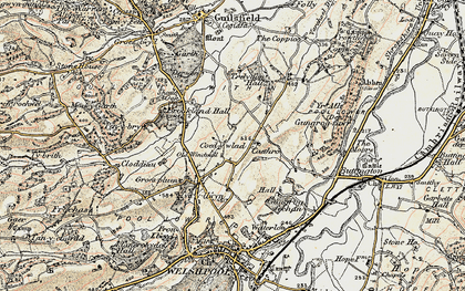 Old map of Coed-y-wlad in 1902-1903