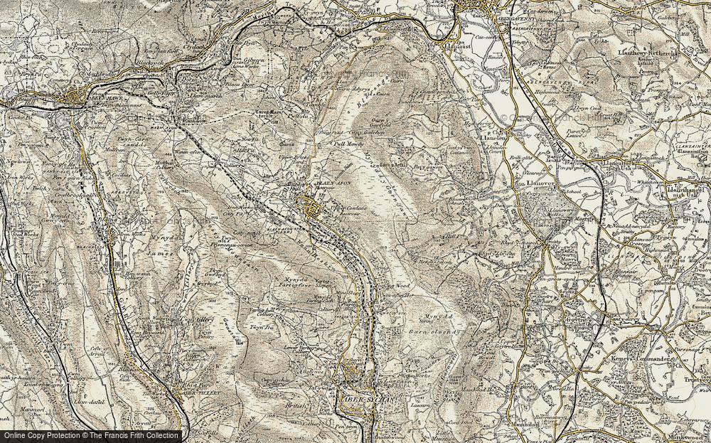 Old Map of Coedcae, 1899-1900 in 1899-1900