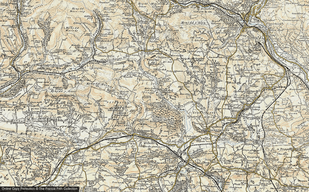 Old Map of Coedely, 1899-1900 in 1899-1900