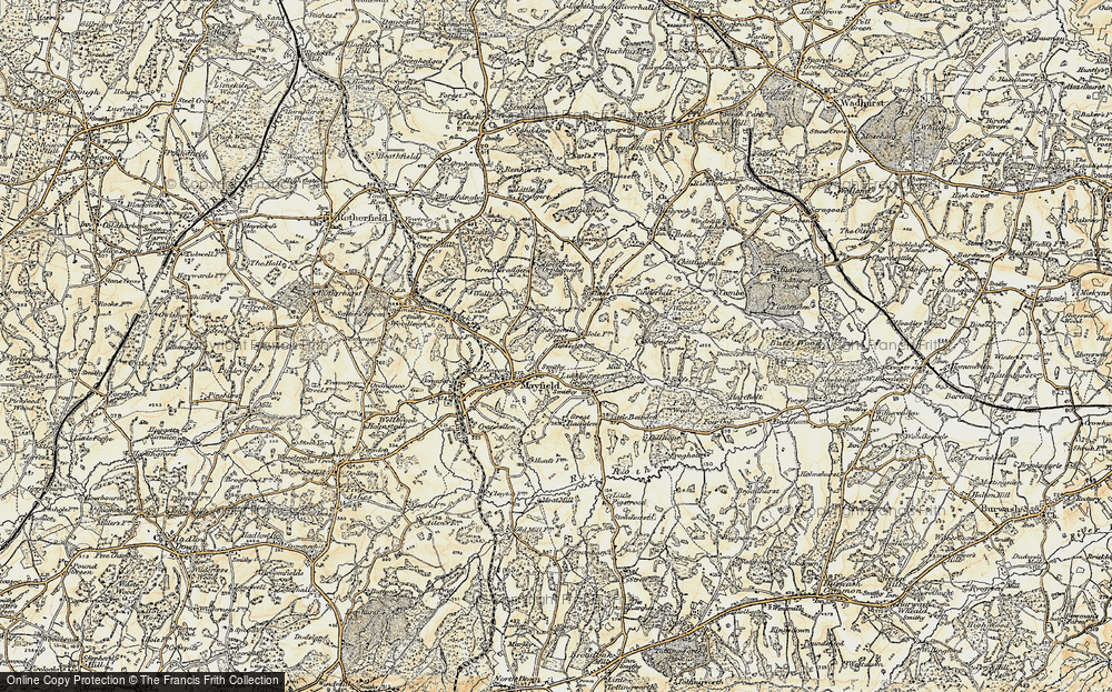 Old Map of Coggins Mill, 1898 in 1898