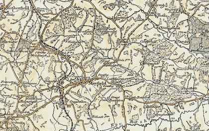 Old map of Coggins Mill in 1898