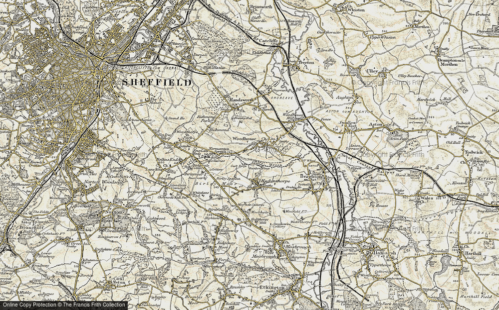 Old Map of Coisley Hill, 1902-1903 in 1902-1903