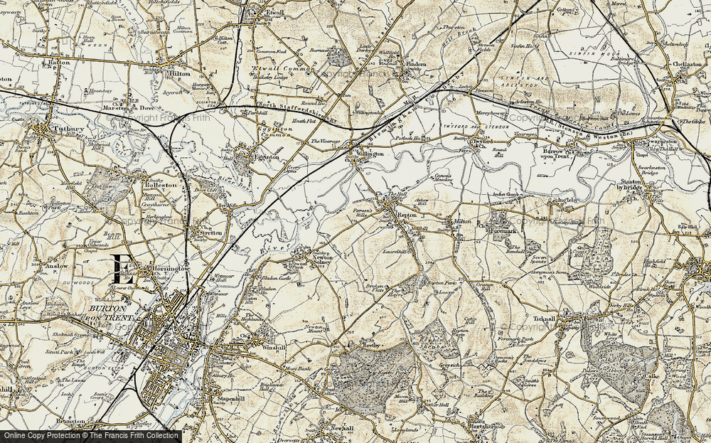 Old Map of Cokhay Green, 1902 in 1902