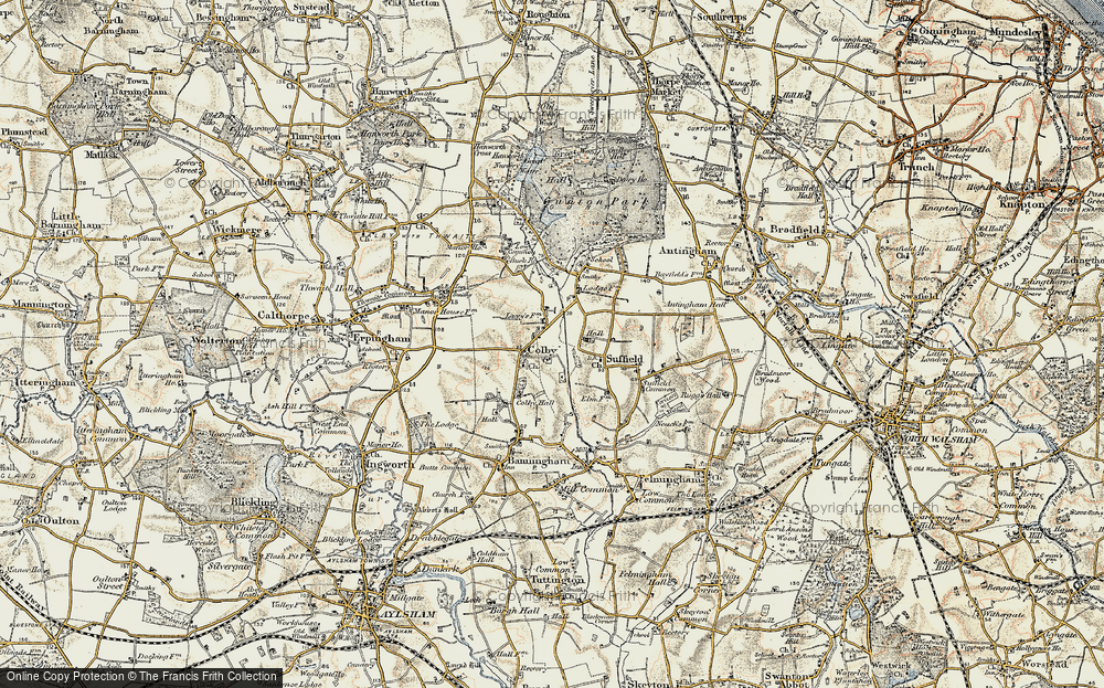 Old Map of Historic Map covering Buck Br in 1901-1902
