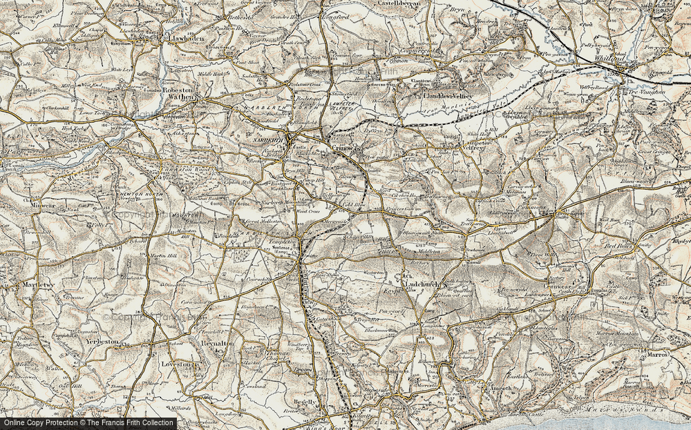Old Map of Cold Blow, 1901 in 1901