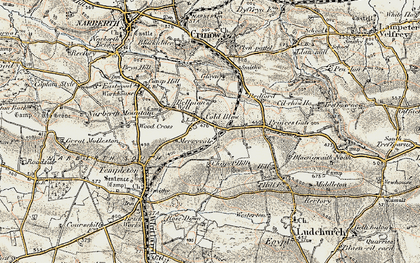 Old map of Cold Blow in 1901