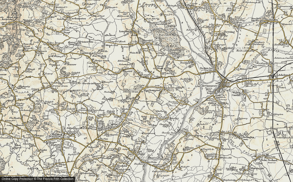 Old Map of Cold Elm, 1899-1900 in 1899-1900