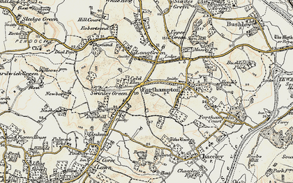 Old map of Cold Elm in 1899-1900