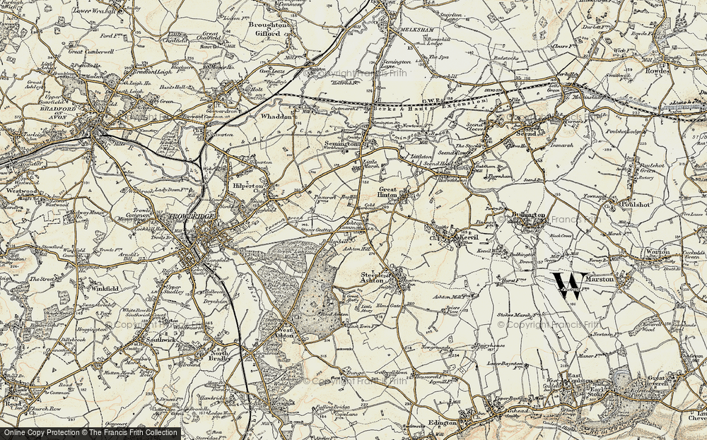 Old Map of Cold Harbour, 1898-1899 in 1898-1899