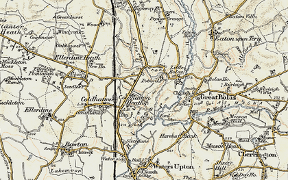 Old map of Cold Hatton Heath in 1902
