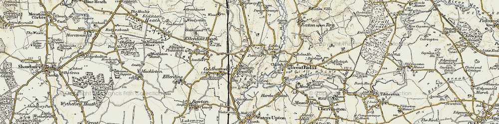 Old map of Cold Hatton Heath in 1902
