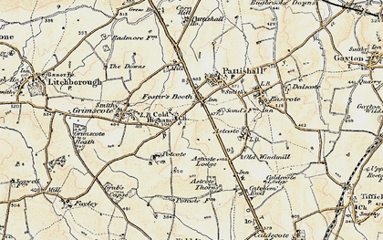 Old map of Cold Higham in 1898-1901