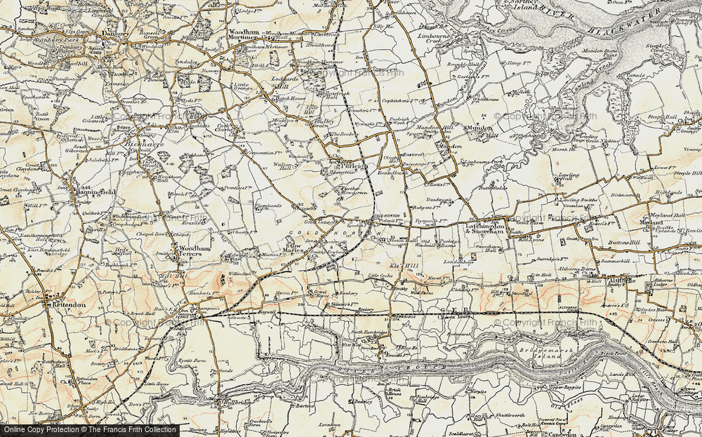 Old Map of Cold Norton, 1898 in 1898