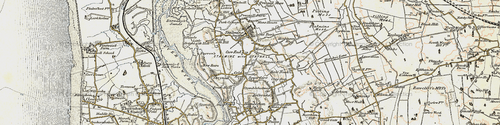 Old map of Cold Row in 1903-1904